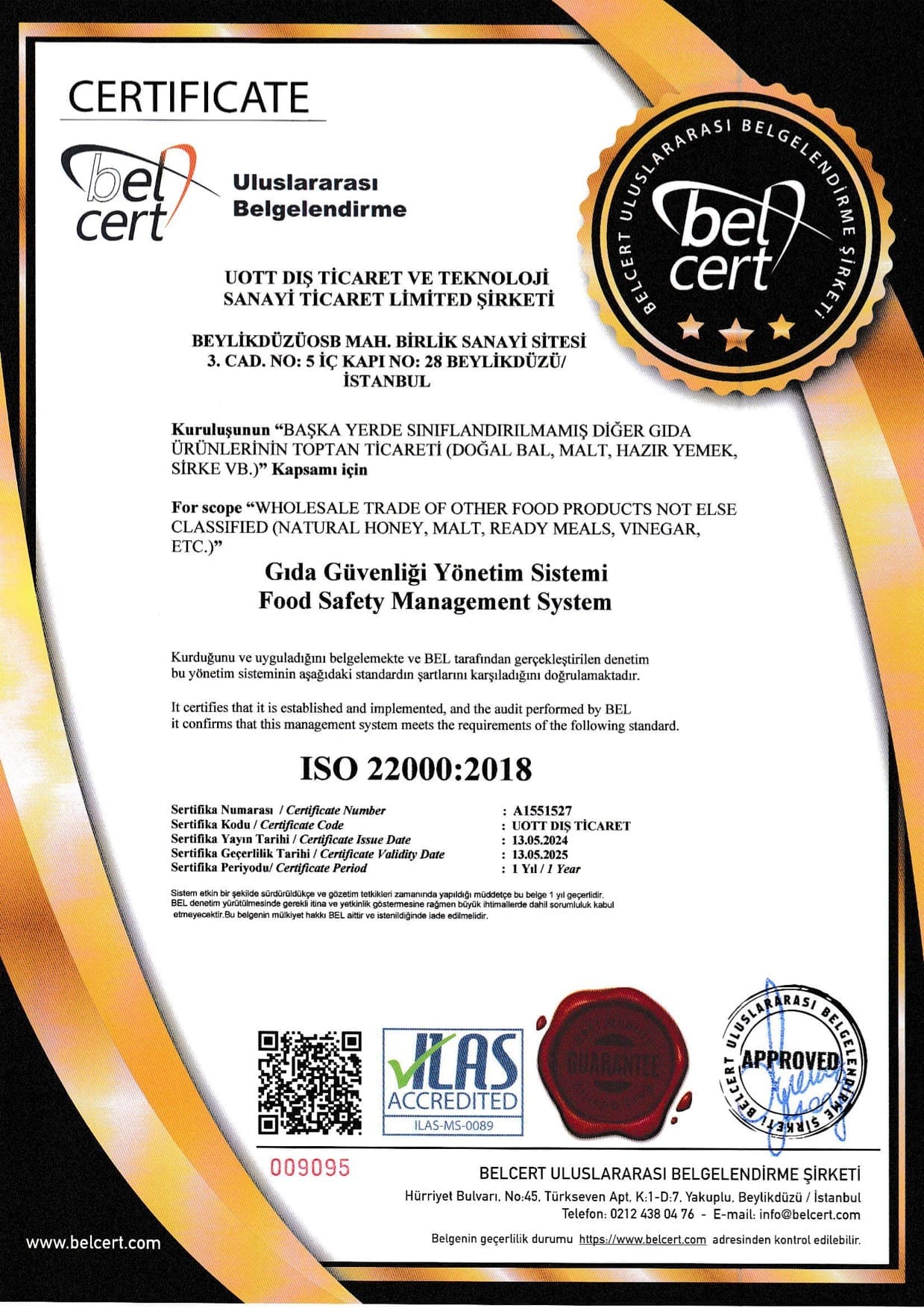 HACCP Certificate