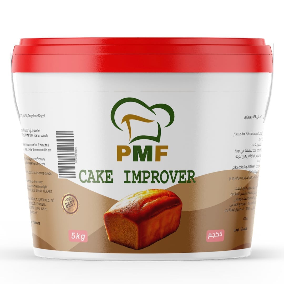 a container of food with a label